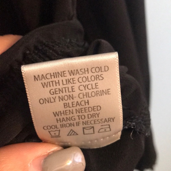 Black lace up blouse - Picture 4 of 4